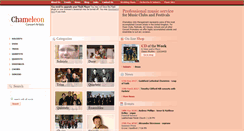 Desktop Screenshot of chameleon-concert-artists.co.uk