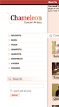 Mobile Screenshot of chameleon-concert-artists.co.uk